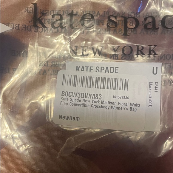 Kate Spade Black and Pink Floral Crossbody Bag - Picture 17 of 17